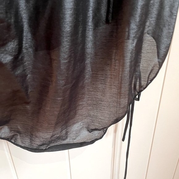 Boo Radley boho leather look dress/ties to adjust the look/style of dress S14 - Picture 13 of 14